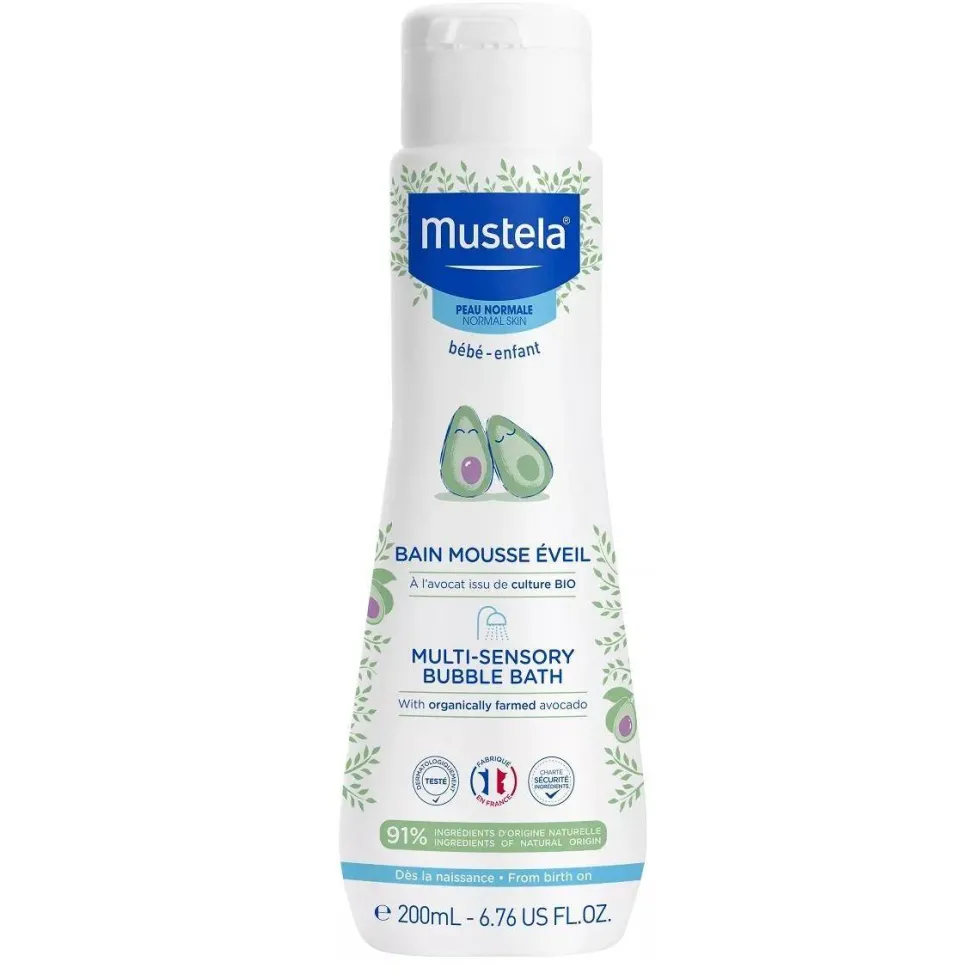 Mustela Multi-Sensory Bubble Bath płyn do kąpieli dla dzieci i niemowląt 200ml