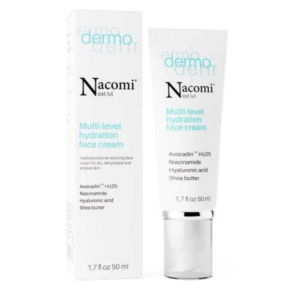 Nacomi Next Level Dermo wielopoziomowy krem intensywnie nawilżający 50ml