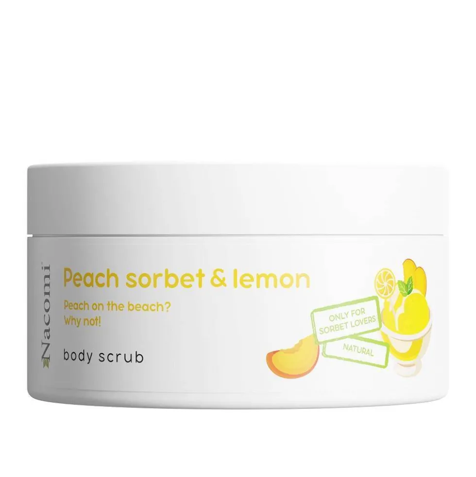 Nacomi Peeling do ciała o zapachu brzoskwiniowego sorbetu z cytryną 100ml