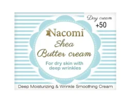 Nacomi Shea Butter Cream krem do twarzy z witaminą E i kwasem hialuronowym 50+ na dzień 50ml