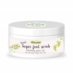 Nacomi Sugar Foot Scrub naturalny cukrowy peeling do stóp Zielona Herbata 125g