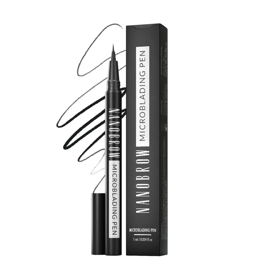 Nanobrow Microblading Pen precyzyjny pisak do brwi Espresso 1ml