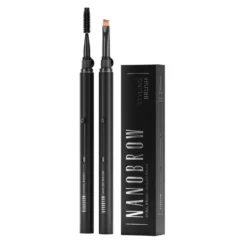 Nanobrow Styling Brush wysuwany pędzelek do aplikacji kosmetyków + szczoteczka do czesania i modelowania brwi oraz rzęs