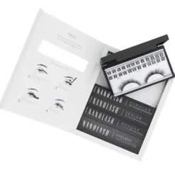 Nanolash DIY Extensions Starter Kit zestaw sztuczne rzęsy 10.12.14mm Fantasy 36szt. + bonder do rzęs 5ml + sealer do rzęs 5ml + aplikator do rzęs 1szt. + remover do rzęs 5ml