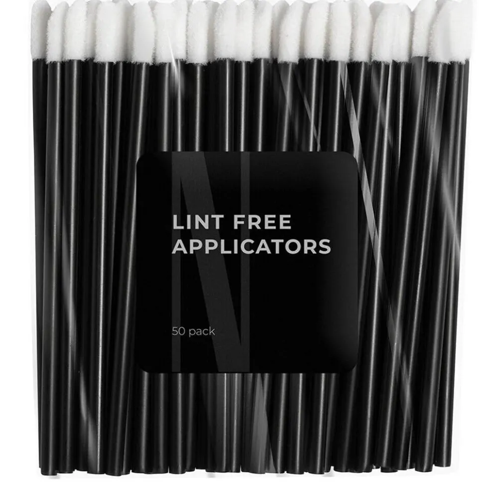 Nanolash Lint Free Applicators welurowe aplikatory do rzęs i brwi 50szt.