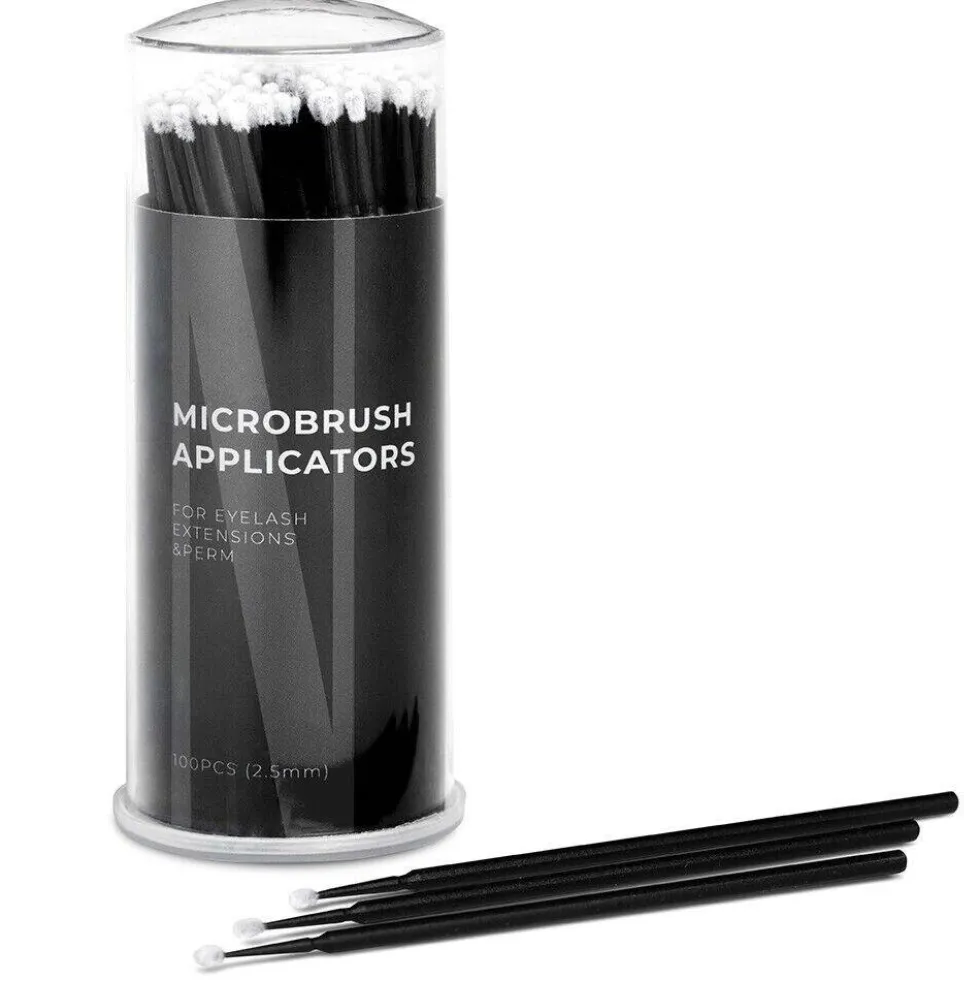 Nanolash Microbrush Applicators bezwłókienkowe aplikatory do rzęs 2.5mm 100szt.