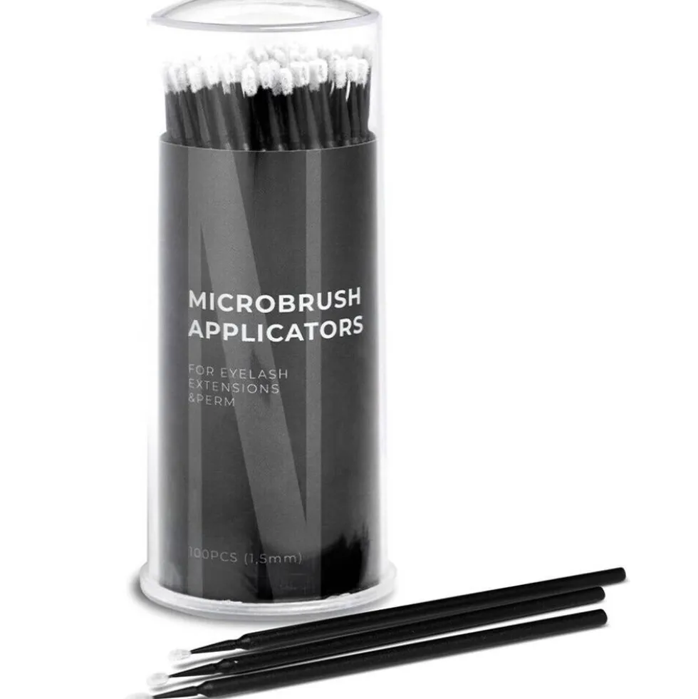 Nanolash Microbrush Applicators bezwłókienkowe aplikatory do rzęs 1.5mm 100szt.