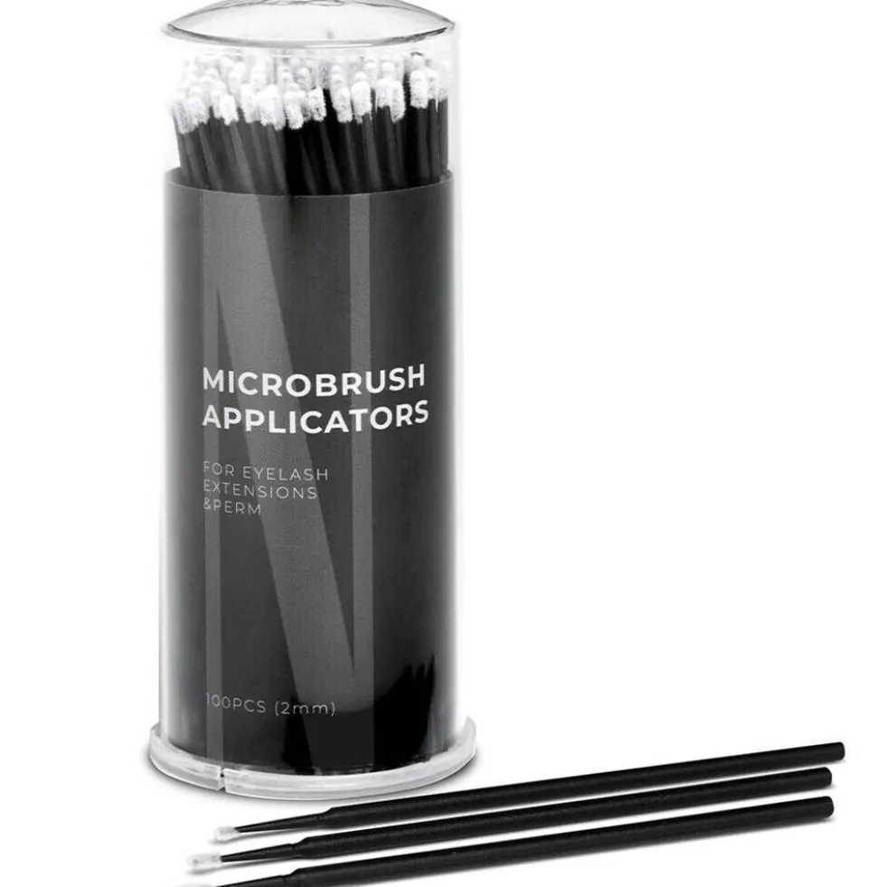 Nanolash Microbrush Applicators bezwłókienkowe aplikatory do rzęs 2mm 100szt.