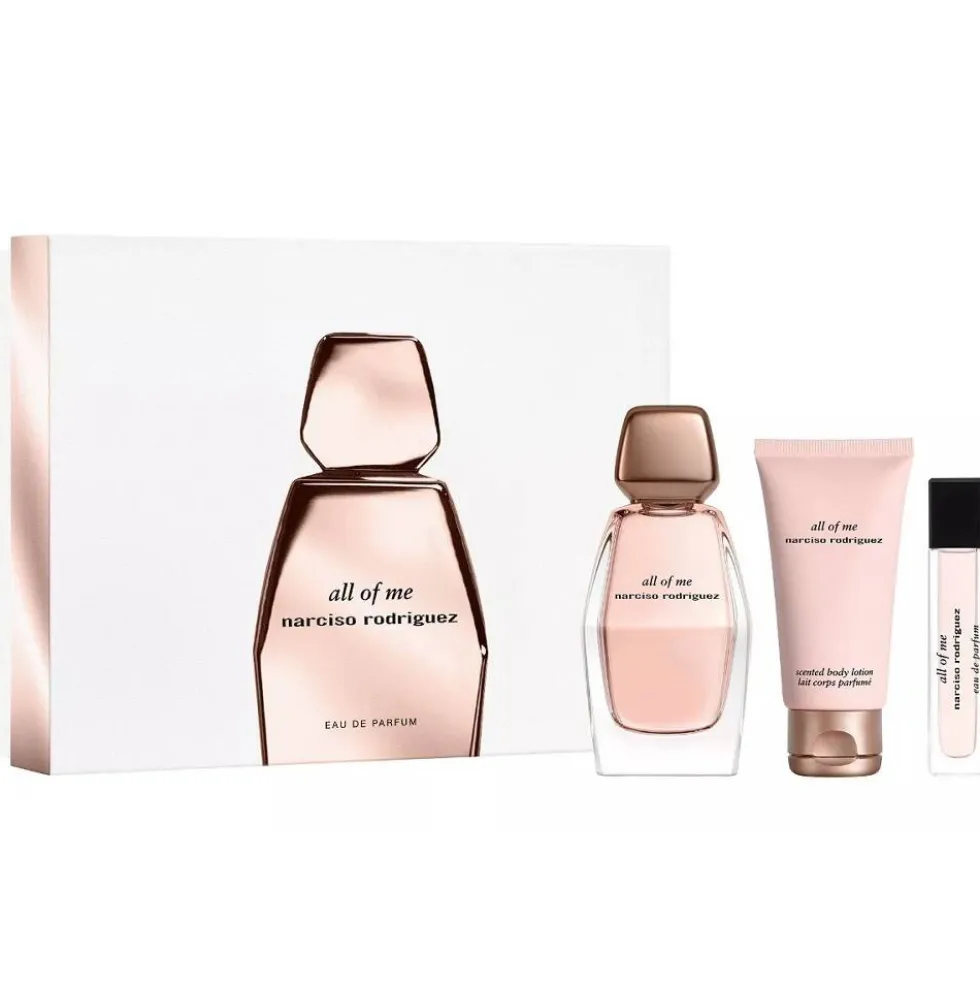 Narciso Rodriguez All Of Me zestaw woda perfumowana spray 90ml + woda perfumowana spray 10ml + balsam do ciała 50ml