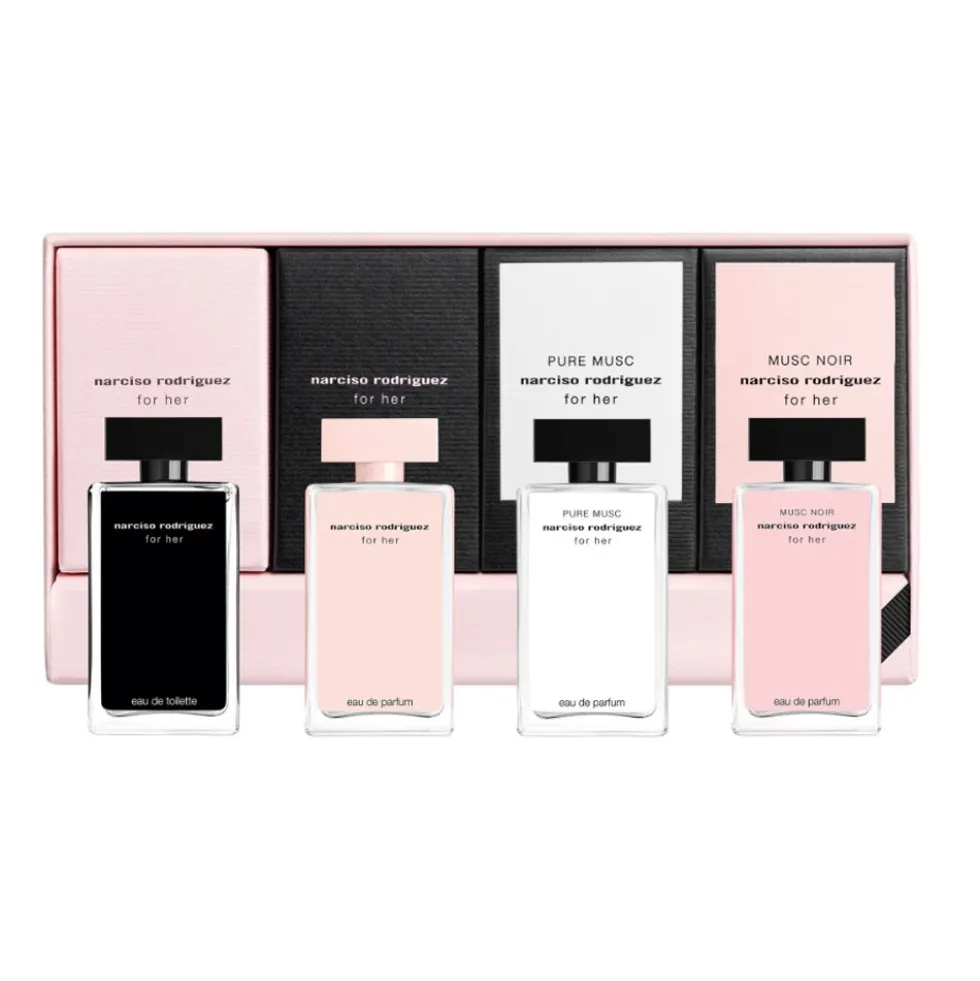 Narciso Rodriguez For Her Exclusive Collector zestaw miniatur zapachów 4x7.5ml