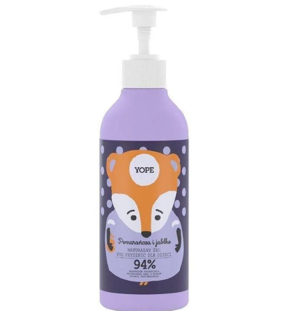 Naturalny żel pod prysznic dla dzieci Pomarańcza & Jabłko 400ml