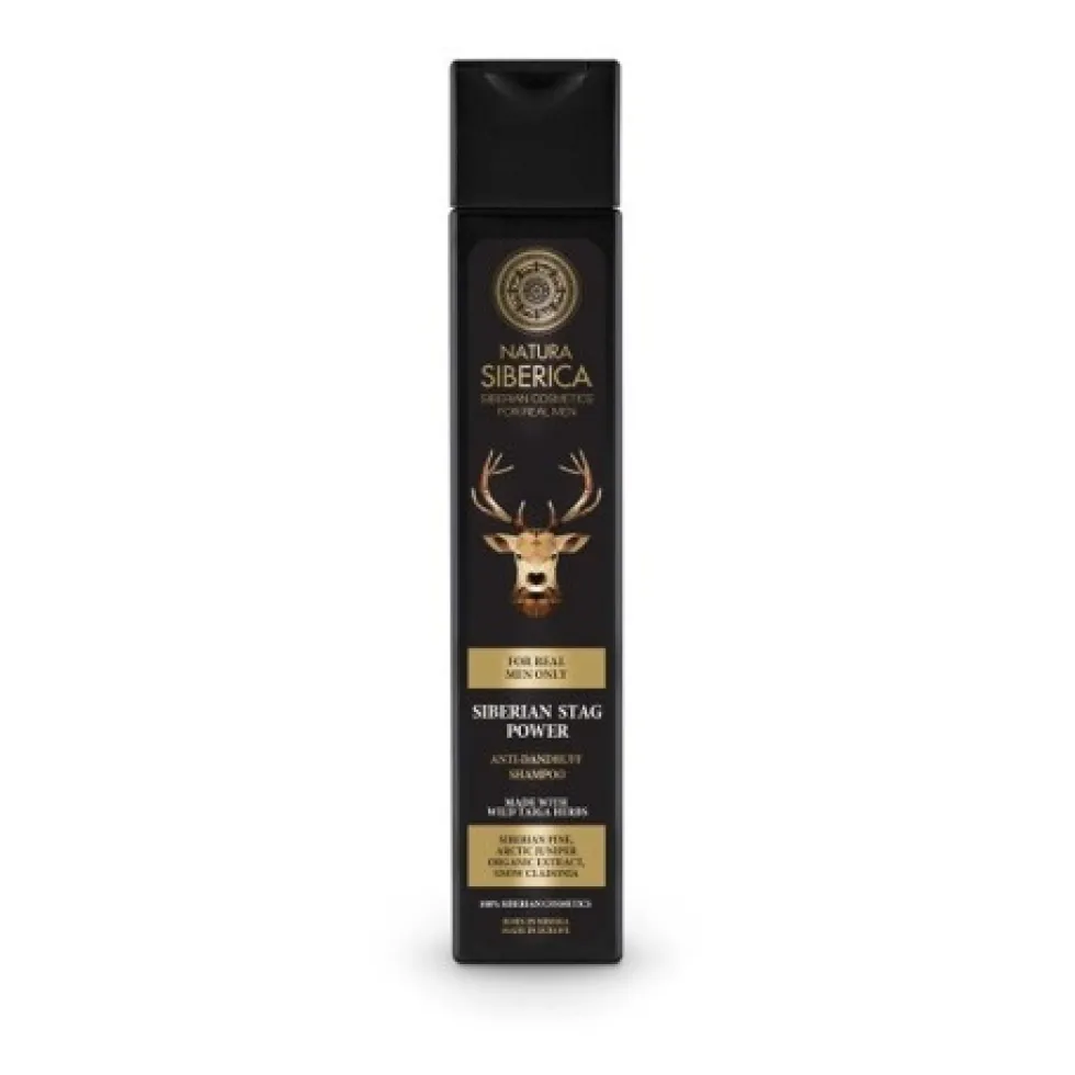 Natura Siberica Men Siberian Stag Power przeciwłupieżowy szampon do włosów dla mężczyzn 250ml