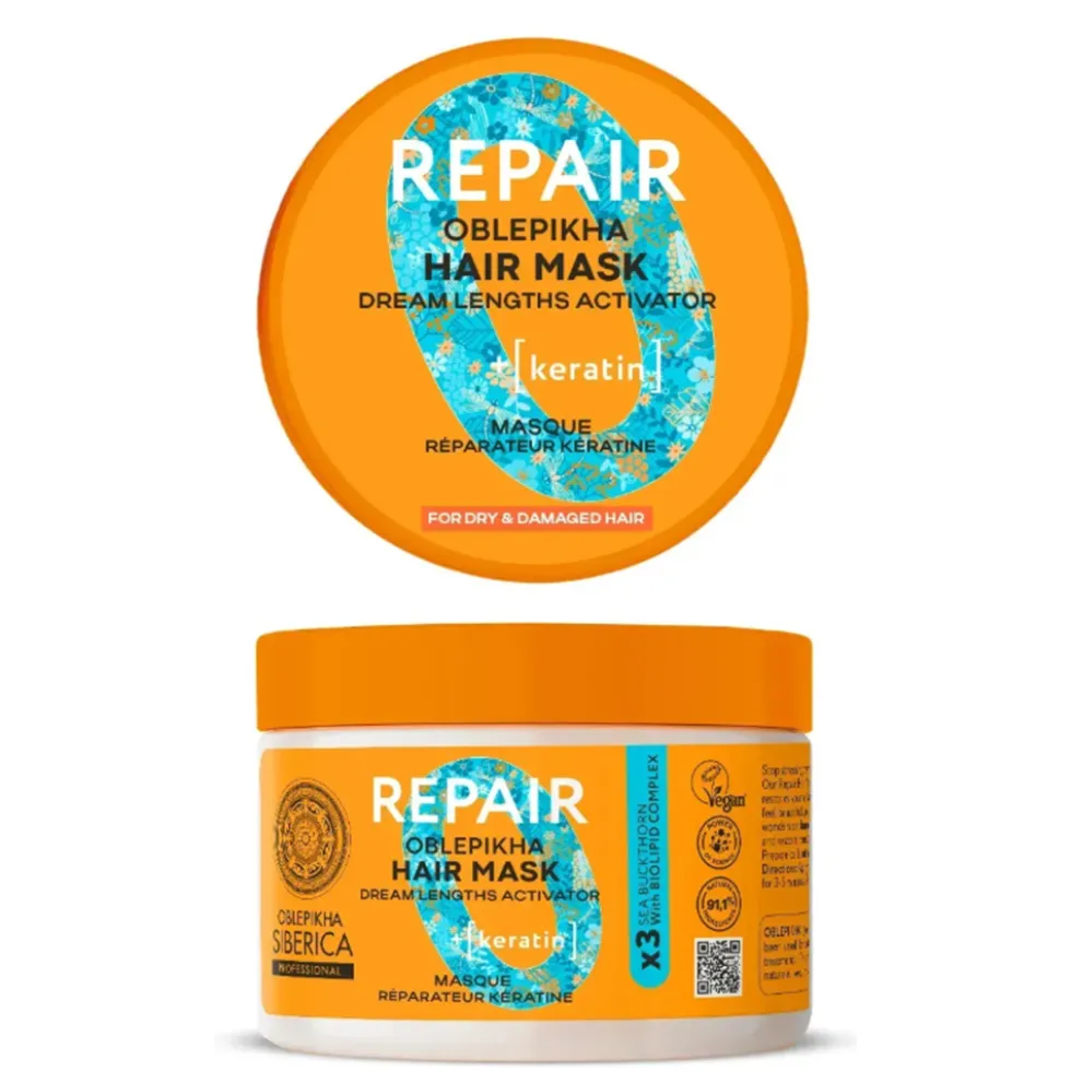 Natura Siberica Oblepikha Repair maska do włosów suchych i zniszczonych 300ml