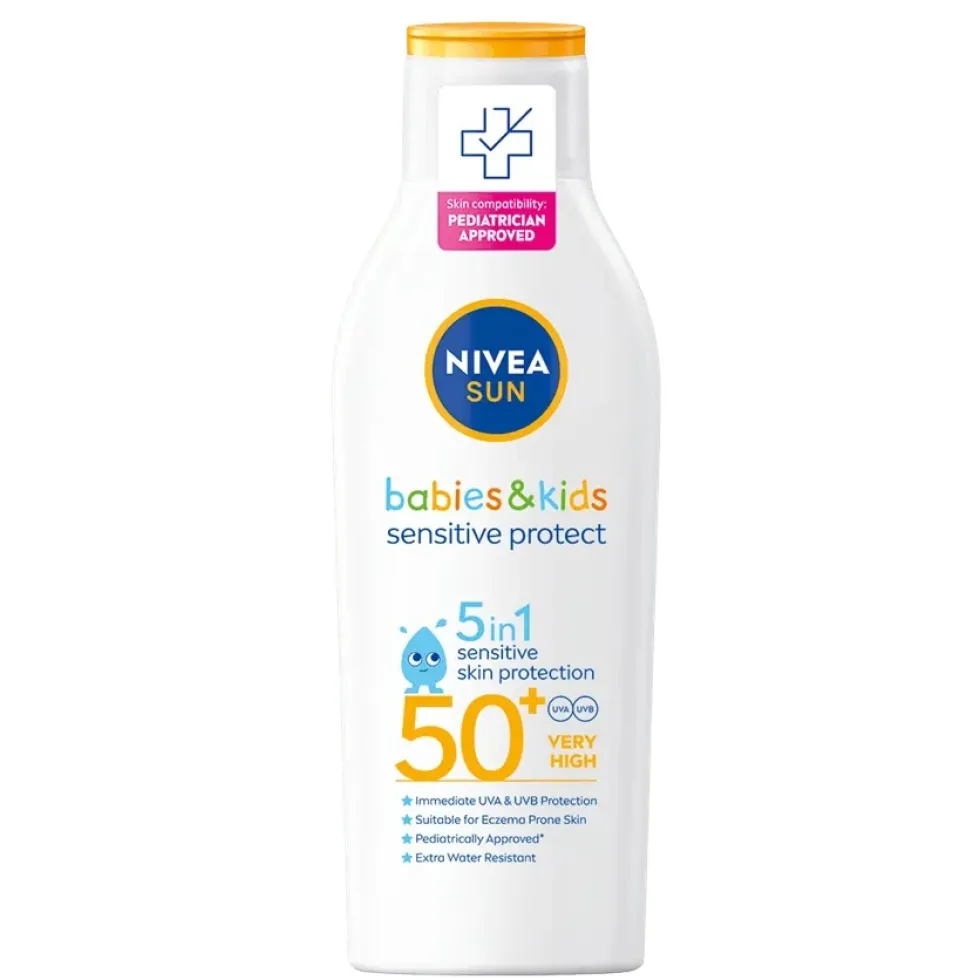 Nivea Babies & Kids Sensitive Protect balsam do opalania dla dzieci SPF50+ 200ml