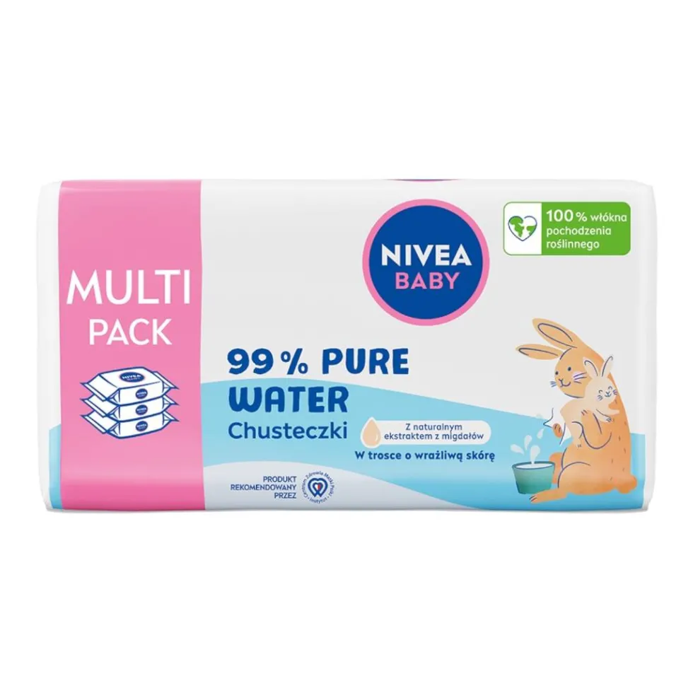 Nivea Baby chusteczki biodegradowalne 99% Pure Water 3x57szt