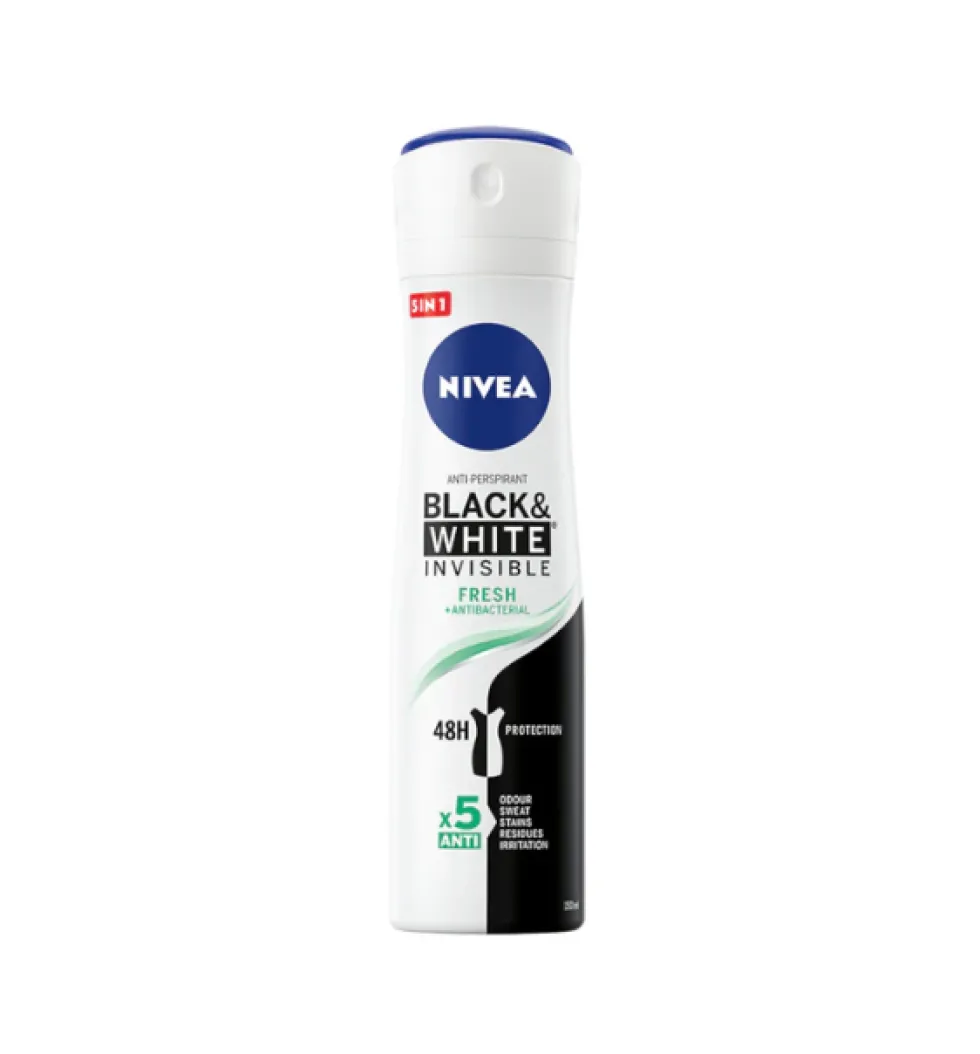 Nivea Black&White Invisible Fresh antyperspirant spray 150ml