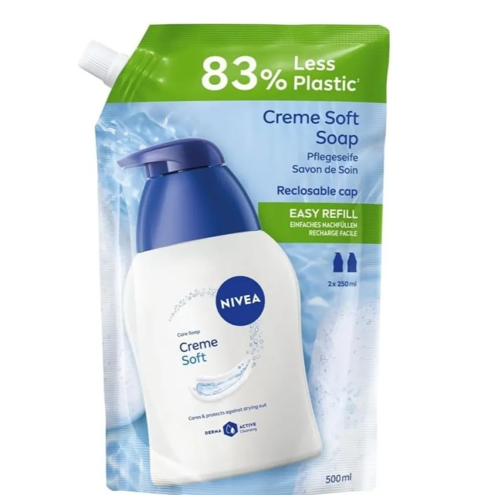 Nivea Care Soap Soft Cream mydło w płynie refill 500ml