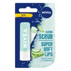 Nivea Caring Scrub pielęgnujący peeling do ust Aloes 4.8g