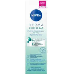 Nivea Derma Skin Clear peeling złuszczający na noc 40ml