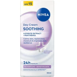 Nivea 24H Nawilżenia kojący krem do twarzy SPF15 50ml