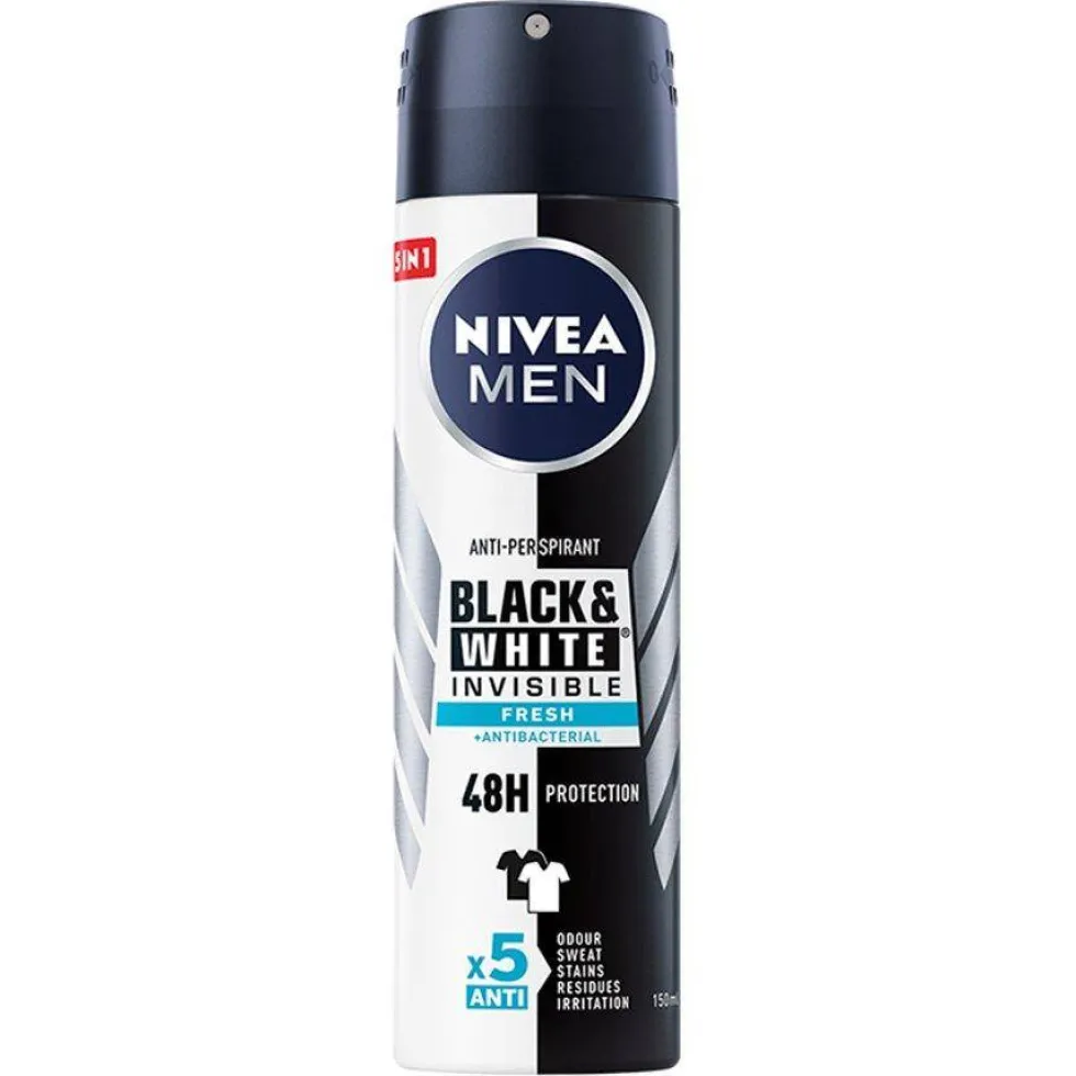 Nivea Men Black&White Invisible Fresh antyperspirant spray 150ml
