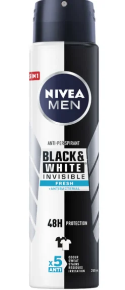 Nivea Men Black&White Invisible Fresh antyperspirant spray 250ml