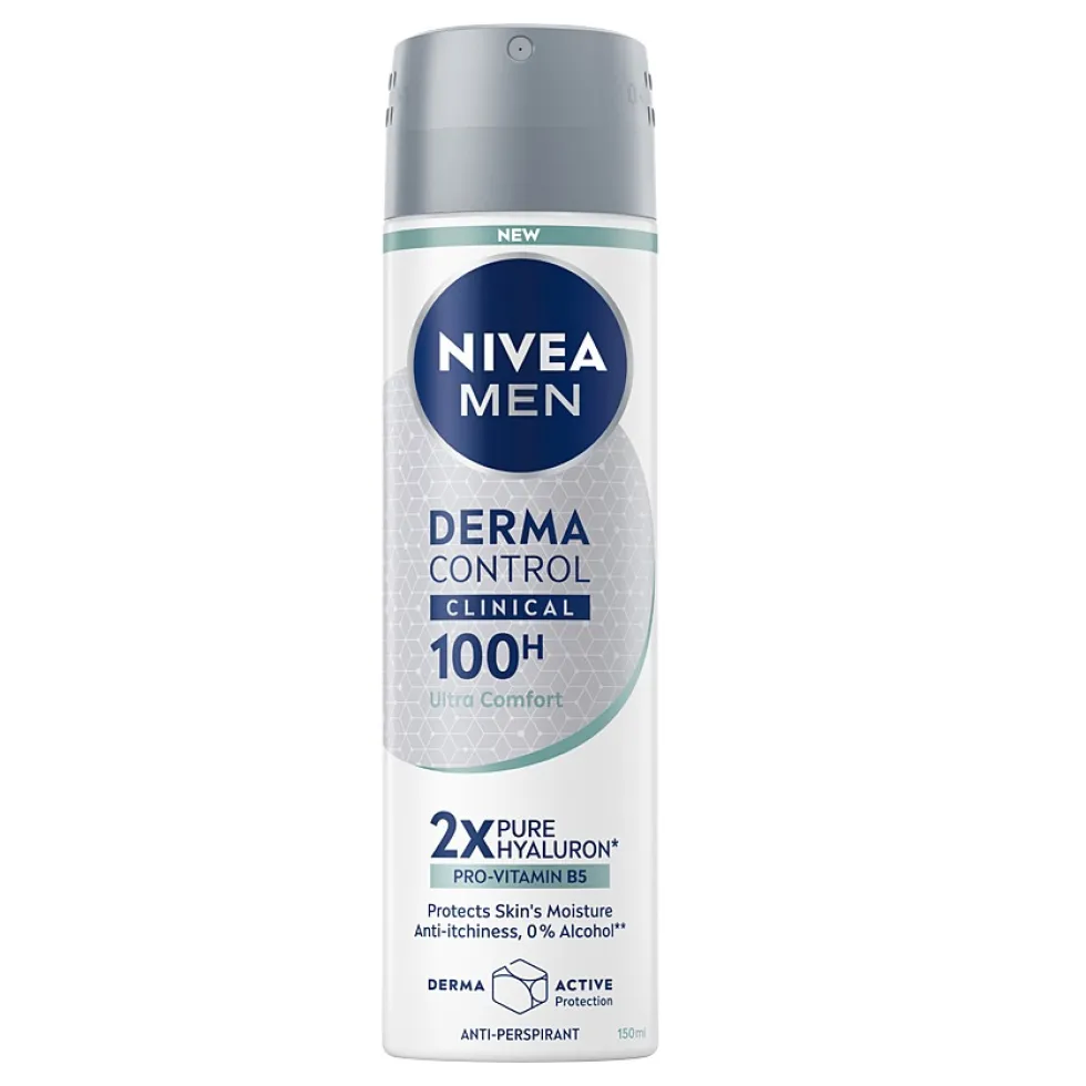 Nivea Men Derma Control Clinical Ultra Comfort antyperspirant spray 150ml