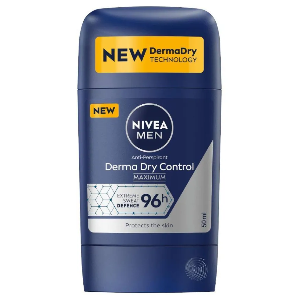 Nivea Men Derma Dry Control antyperspirant w sztyfcie 50ml