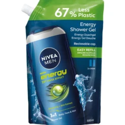Nivea Men Energy żel pod prysznic opakowanie uzupełniające 500ml