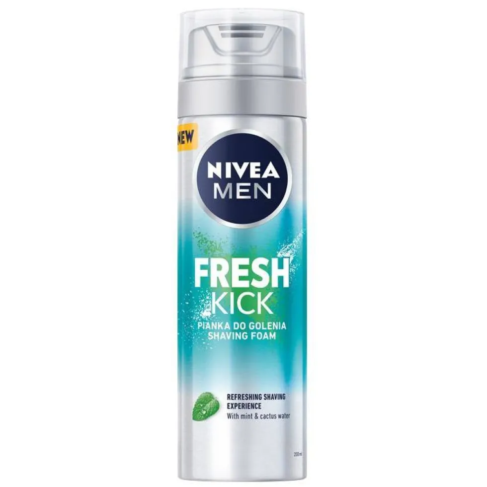 Nivea Men Fresh Kick odświeżająca pianka do golenia 200ml