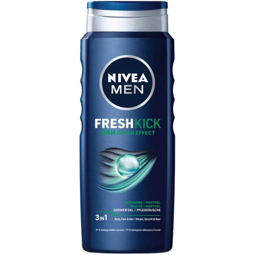 Nivea Men Fresh Kick 3w1 żel pod prysznic 500ml