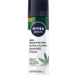 Nivea Men Sensitive Pro Ultra-Calming Shaving Foam pianka do golenia z olejem z nasion konopnych 200ml