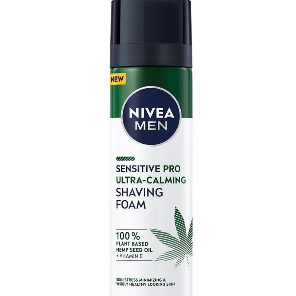 Nivea Men Sensitive Pro Ultra-Calming Shaving Foam pianka do golenia z olejem z nasion konopnych 200ml