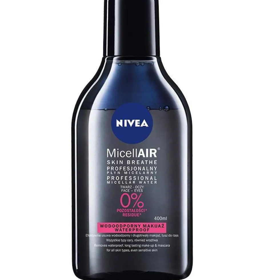 Nivea MicellAir Skin Breathe profesjonalny płyn micelarny - makijaż wodoodporny 400ml