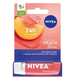 Nivea Pielęgnująca pomadka do ust Peach Shine 4.8g