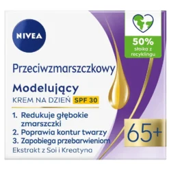 Nivea Przeciwzmarszczkowy + Modelujący krem na dzień SPF30 65+ 50ml
