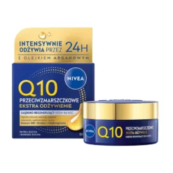 Nivea Q10 Przeciwzmarszczkowe Ekstra Odżywienie głęboko regenerujący krem na noc 50ml