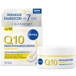 Nivea Q10 Przeciwzmarszczkowe Ujędrnienie krem na dzień SPF15 50ml