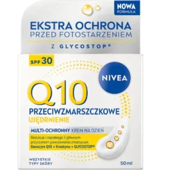 Nivea Q10 Przeciwzmarszczkowe Ujędrnienie krem na dzień SPF30 50ml