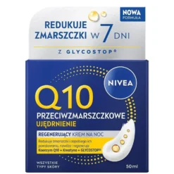 Nivea Q10 Przeciwzmarszczkowe ujędrnienie regenerujący krem na noc 50ml
