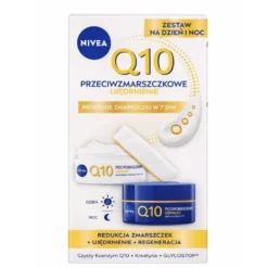 Nivea Q10 Przeciwzmarszczkowe ujędrnienie zestaw krem na dzień i na noc 2x50ml