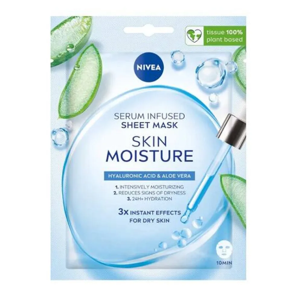 Nivea Skin Moisture maska w płachcie z serum nawilżającym