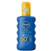 Nivea Sun Kids Protect & Care nawilżający spray ochronny na słońce dla dzieci SPF50 200ml