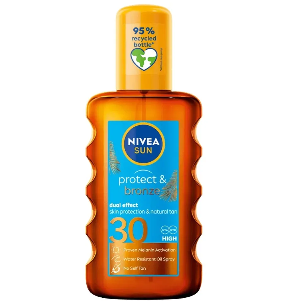 Nivea Sun Protect & Bronze olejek do opalania w sprayu aktywujący naturalną opaleniznę SPF30 200ml