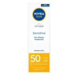Nivea Sun Sensitive krem ochronny do twarzy dla skóry wrażliwej SPF50 50ml