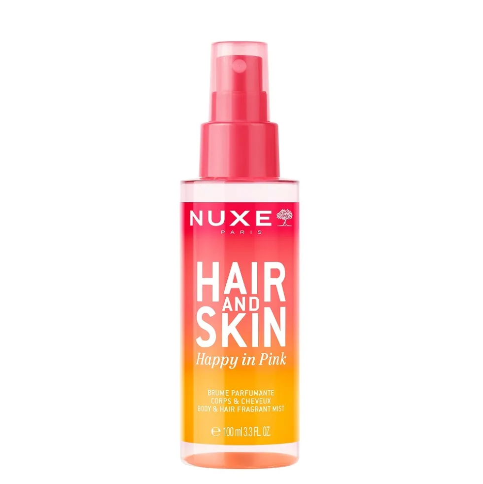 Nuxe Hair and Skin nawilżająca mgiełka do ciała i włosów Happy in Pink 100ml