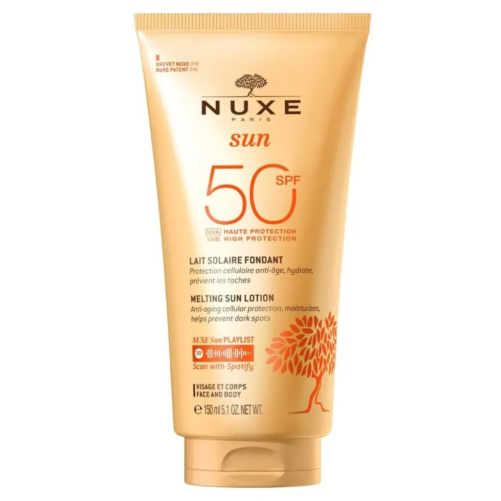 Nuxe Sun mleczko do opalania twarzy i ciała SPF50 150ml
