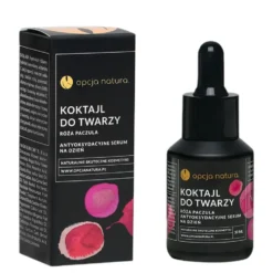Opcja Natura Koktajl do twarzy antyoksydacyjne serum na dzień Róża i Paczula 30ml