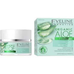 Organic Aloe + Collagen nawilżająco-matujący żel do twarzy 50ml
