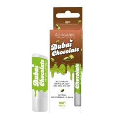 4organic Naturalny nawilżający balsam do ust Dubajska czekolada 5g